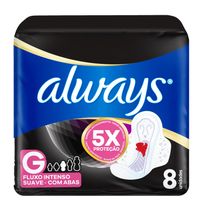 Absorvente Always Noturno Suave Com Abas G 8 Unidades