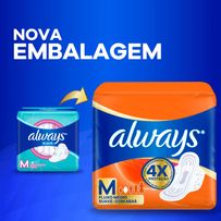 Absorvente Always Suave Com Abas M 32 Unidades