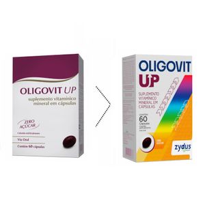 Suplemento Vitamínico Oligovit Up Zydus Nikkho 60 Cápsulas