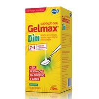 Gelmax Dim Antiácido e Antigases Ems Suspensão Oral Sem Sabor 240ml
