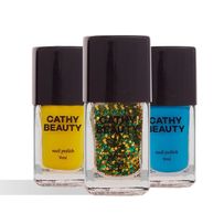 Kit Esmalte Cathy Beauty Goool Cathy! Trio 3 Unidades de 9ml cada