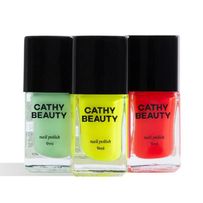 Kit Esmalte Cathy Beauty Laura Pigossi Triumph Trio 3 Unidades de 9ml cada