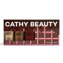 Kit Esmalte Cathy Beauty Chocobella Trio 3 Unidades de 9ml cada
