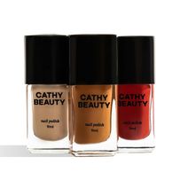 Kit Esmalte Cathy Beauty Chocobella Trio 3 Unidades de 9ml cada