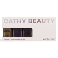 Kit Esmalte Cathy Beauty Goin Loco Trio 3 Unidades de 9ml cada
