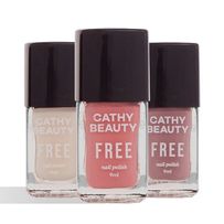 Kit Esmalte Cathy Beauty Free Unplug Trio 3 Unidades de 9ml cada