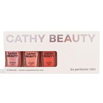 Kit Esmaltes Veganos Cathy Beauty Les Parisettes Trio 3 Unidades de 9ml Cada