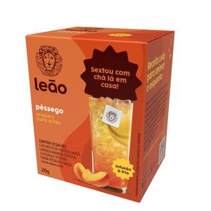 Chá Leão Pêssego Drinks 10 Saches
