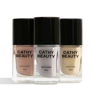 Kit Esmalte Cathy Beauty Malu Borges Essential Trio 3 Unidades de 9ml cada