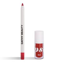 Kit Cathy Beauty Lip Kitty Cathy N°5 Snhow White Gloss Labial 5ml + Lápis Labial 1,4g