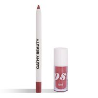 Kit Cathy Beauty Lip Kitty Cathy N°3 So Pretty Gloss Labial 5ml + Lápis Labial 1,4g