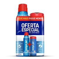 Kit Baruel Desodorante Para Os Pés Tenys Pé Pó Original 100g + Desodorante Para Os Pés Tenys Pé Jato Seco Original 92g