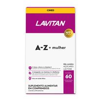 Multivitamínico Lavitan AZ Mulher 60 Comprimidos