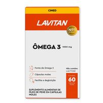 Ômega 3 1000mg Lavitan 60 Cápsulas Gelatinosas