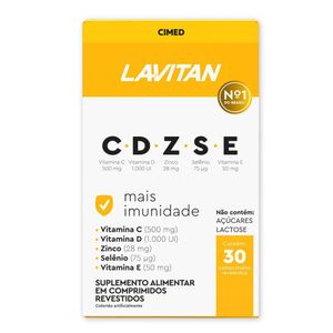 Multivitamínico Lavitan Imunidade CDZSE 30 Comprimidos