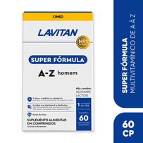 Multivitamínico Lavitan Super Fórmula AZ Homem 60 Comprimidos