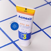 Protetor Solar Facial Acnezil Controle da Oleosidade FPS30 60g