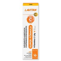 Suplemento Alimentar Lavitan Vitamina C 1,9g Super Fórmula 10 Comprimidos Efervescentes