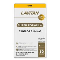 Suplemento Alimentar Lavitan Super Fórmula Cabelos e Unhas 30 Comprimidos