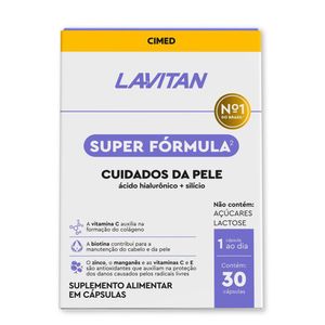 Multivitamínico Lavitan Super Fórmula Cuidados da Pele 30 Cápsulas