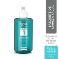 Sabonete Líquido Facial Isdin Oily Skin Acniben 1 Antioleosidade em Gel 416g