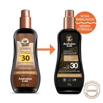 Protetor Solar Corporal Spray Gel Australian Gold Instant Bronzer FPS30 237g