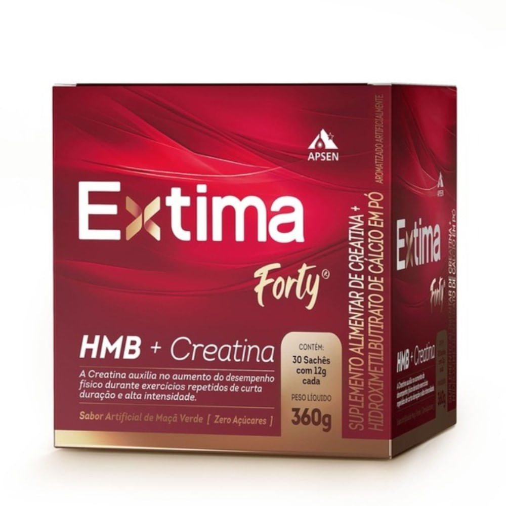 Suplemento Alimentar Apsen Extima Forty 30 Sachês de 12g Cada