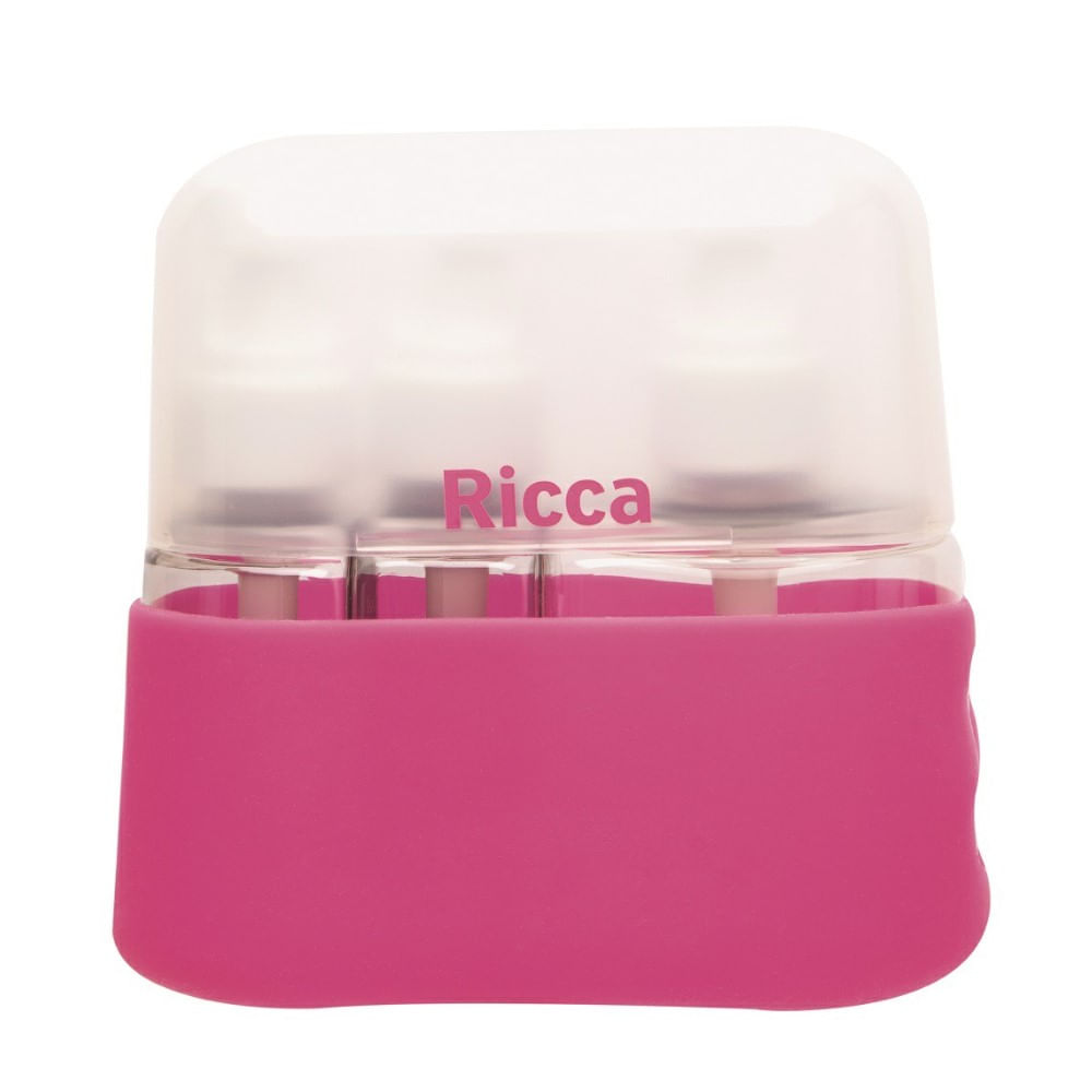 Conjunto de Viagem Ricca Case 3 Frascos