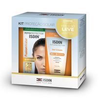 Kit Isdin Protetor Solar Fusion Water 5 Stars PPS60 50ml + Protetor Solar Corporal Gel Cream FPS50+ 99g