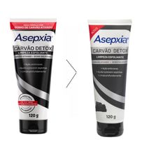 Limpeza Esfoliante Asepxia Carvão Detox 120g