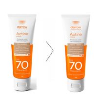 Protetor Solar Darrow Actine FPS70 Tom 2 - Médio 40g