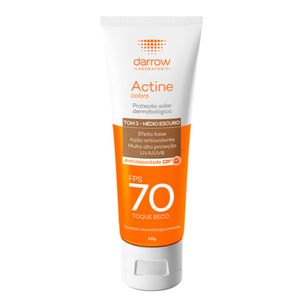 Protetor Solar Darrow Actine FPS70 Tom 3 - Médio Escuro 40g