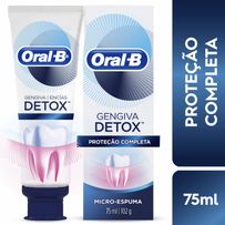 Creme Dental Oral-B Gengiva Detox Proteção Completa 102g