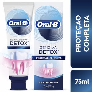 Creme Dental Oral-B Gengiva Detox Proteção Completa 102g