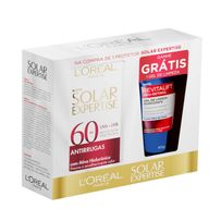 Kit L'Oréal Paris Protetor Solar Expertise FPS60 Antirrugas 40g + Gel de Limpeza Suavizante Revitalift Pro-Retinol 40g