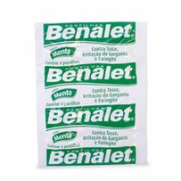 Pastilhas Para Garganta Benalet Sabor Menta 4 Pastilhas