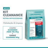 Kit Avène Cleanance Gel de Limpeza 40g + Hidratante Preenchedor Aqua-Gel 30g