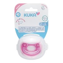 Chupeta Kuka Elegance Premium N°2 +6 meses Rosa Bico Orto 1 Unidade