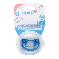 Chupeta Kuka Elegance Premium N°2 +6 meses Azul Bico Orto 1 Unidade