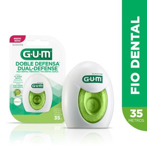 Fio Dental Gum Duplo Dual Defense 35m