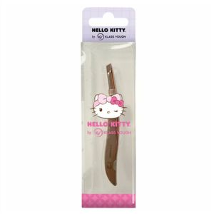Pinça Klass Vough Hello Kitty Ponta Chanfrada Rose Gold 1 Unidade