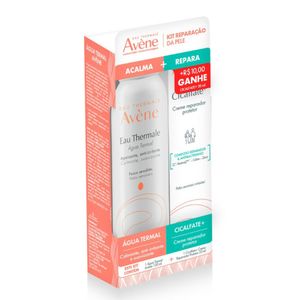 Kit Avéne Água Termal 150ml + Creme Reparador Protetor Cicalfate 20ml