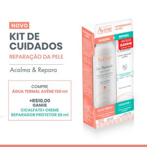 Kit Avéne Água Termal 150ml + Creme Reparador Protetor Cicalfate 20ml