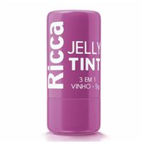 Bastão Ricca Jelly Tint 3 em 1 Vinho 5g
