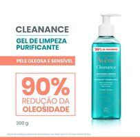 Gel de Limpeza Profunda Avène Cleanance Pele Oleosa E Sensível 20% de Desconto 300g