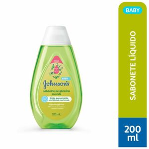 Sabonete Líquido Johnsons Baby Glicerina Lavanda 200ml