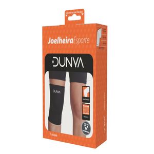 Joelheira Dunya Esporte Preto M 1 Unidade