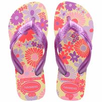 Sandália Havaianas Kids Flores Buttercream 31/32