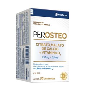 Suplemento Vitamínico Perosteo Eurofarma 30 Comprimidos
