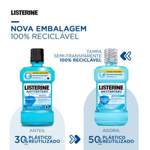 Antisséptico Bucal Listerine Refrescância Suave Sem Álcool 500ml